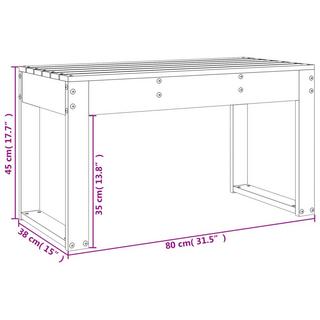 VidaXL Banc de jardin bois  