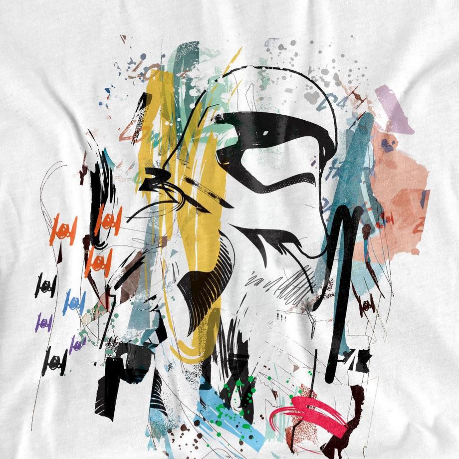 STAR WARS T-Shirt à Imprimé Graphique Abstrait Stormtrooper  
