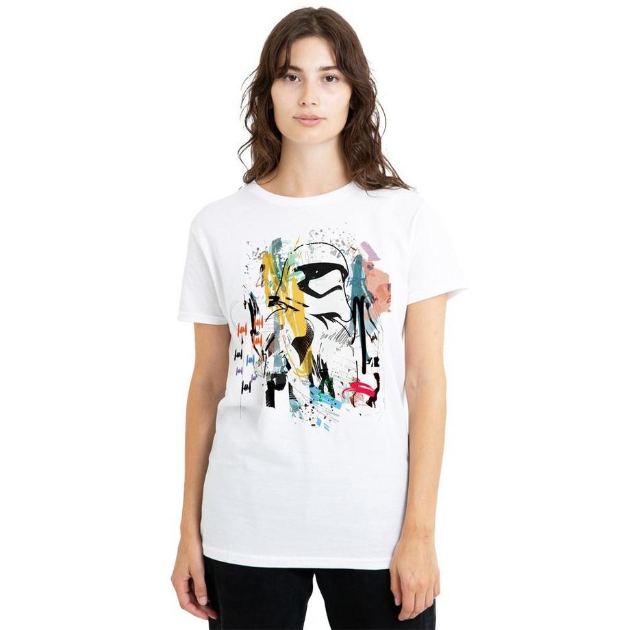 STAR WARS T-Shirt à Imprimé Graphique Abstrait Stormtrooper  