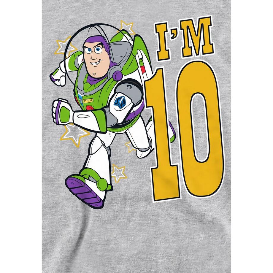 Toy Story  I'm 10 Felpa Con Cappuccio Compleanno Buzz Lightyear Erica 