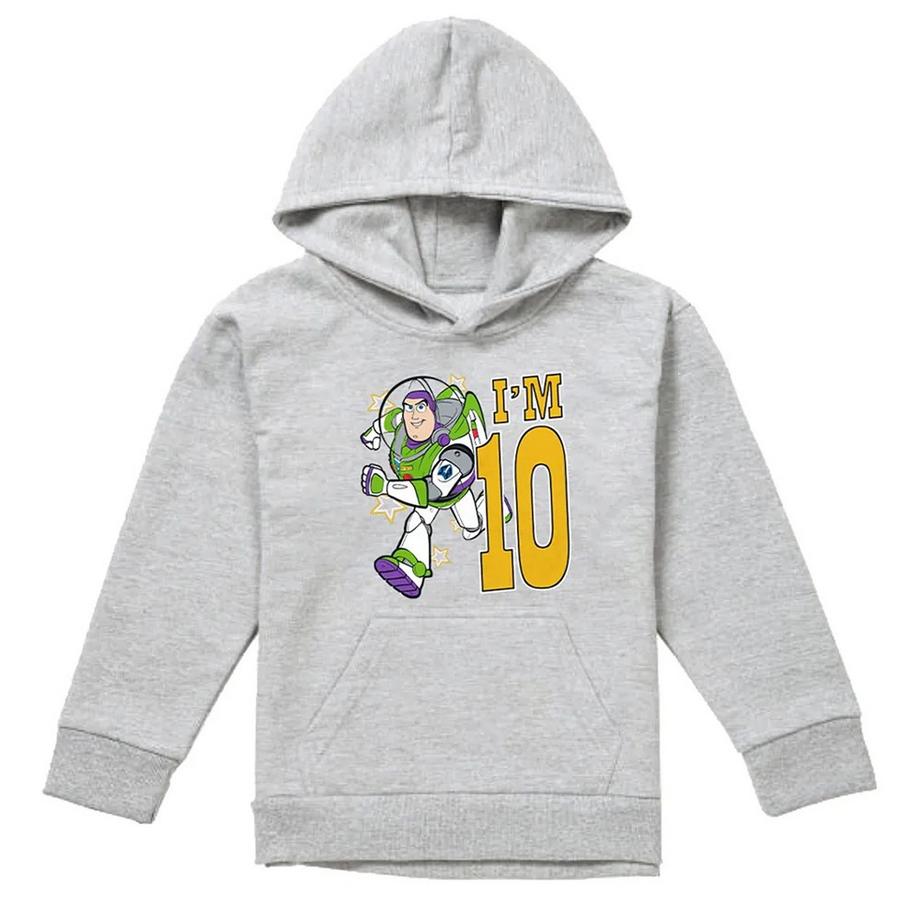 I'm 10 Felpa Con Cappuccio Compleanno Buzz Lightyear Erica