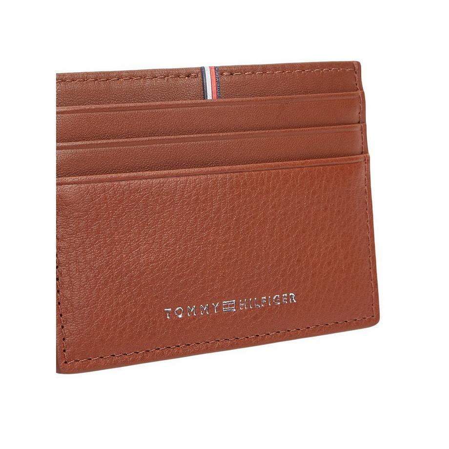 TOMMY HILFIGER Leder Kartenhalter mit Logo  