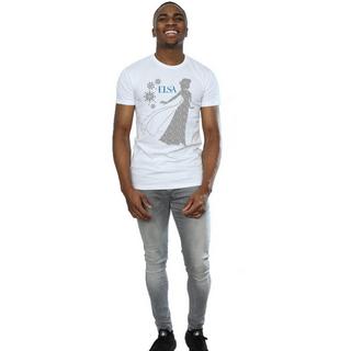 Disney Frozen Elsa T-Shirt Fiocco di Neve  