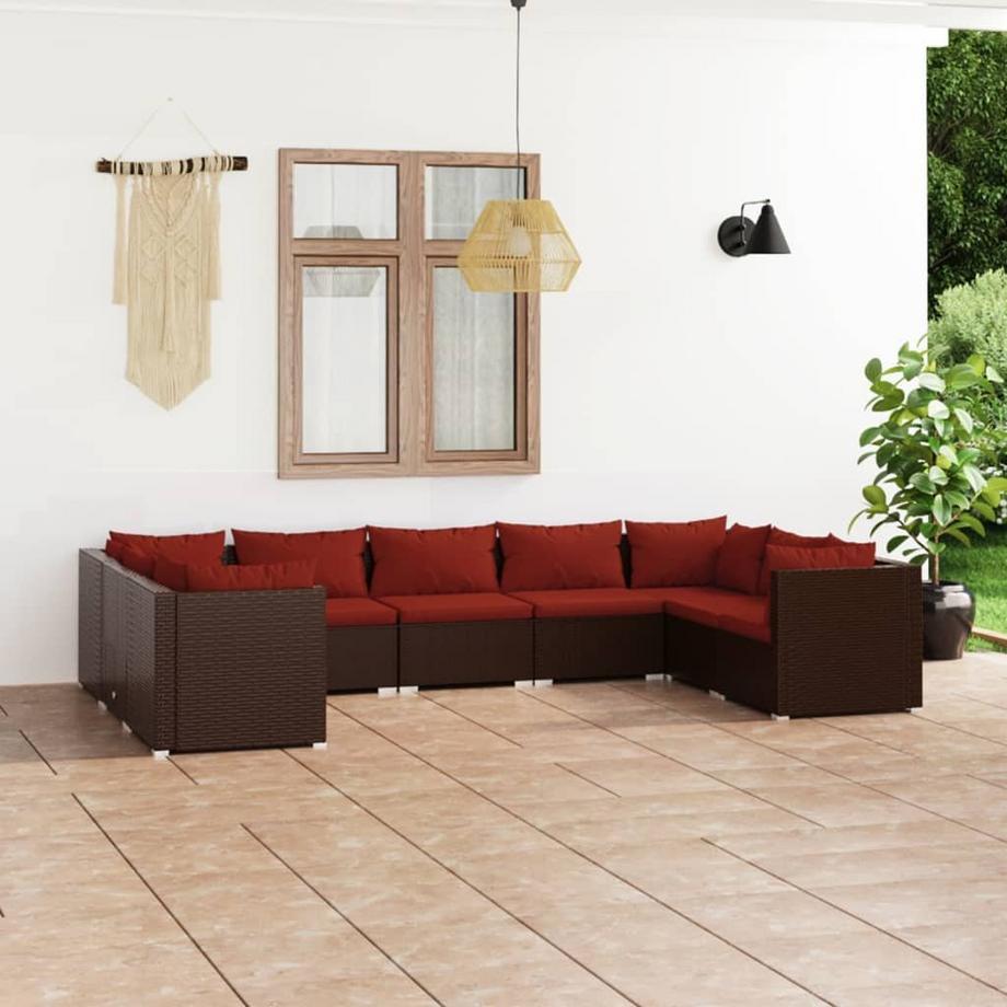 VidaXL Garten-lounge-set poly-rattan  