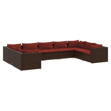 Garten-lounge-set poly-rattan