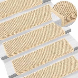 VidaXL Tapis d'escalier autocollants 15 pcs polypropylène  