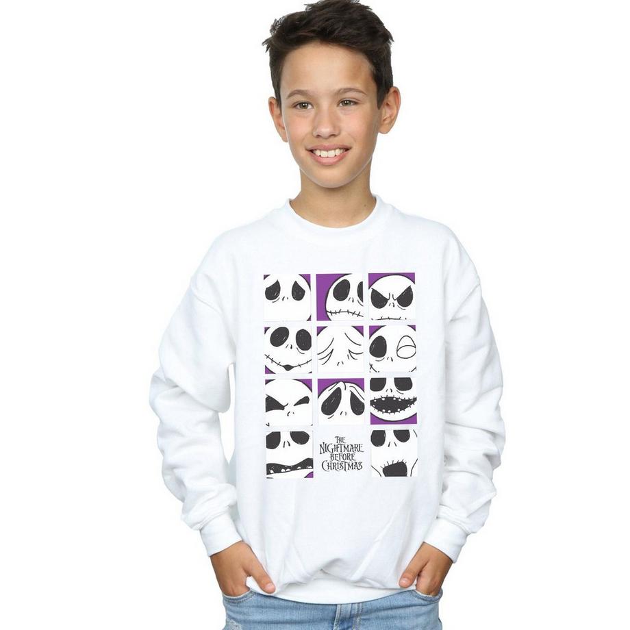 Disney  Nightmare Before Christmas Many Faces Of Jack Sweatshirt 