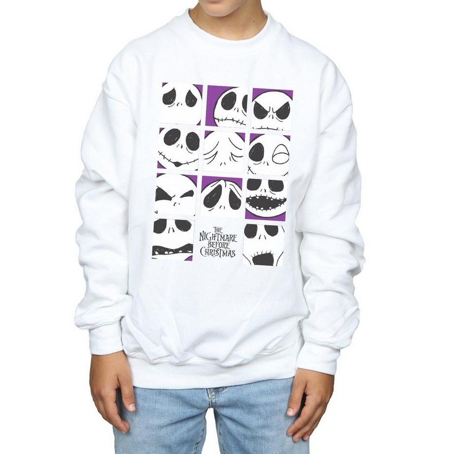 Disney  Nightmare Before Christmas Many Faces Of Jack Sweatshirt 