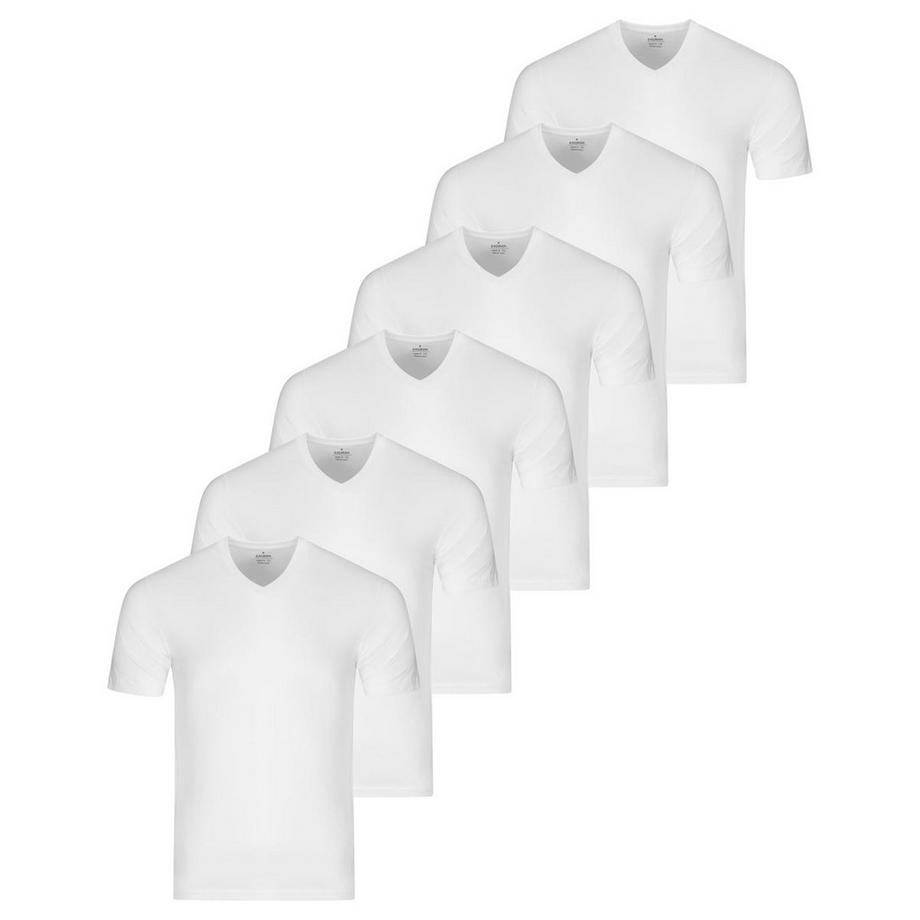 Basic lot de 6  - maillot de corps manches courtes
