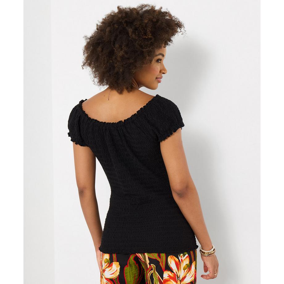 Joe Browns Jersey-Oberteil mit strukturierter Oberfläche im Boho-Stil  