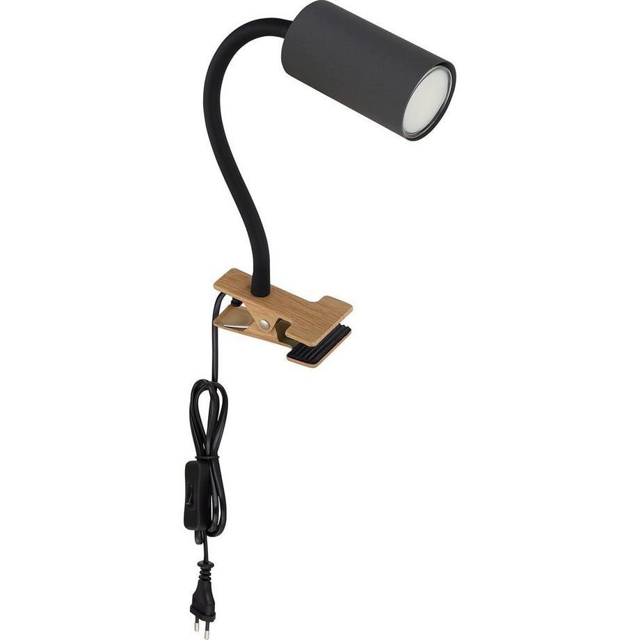 mutoni Spot à pince Robby métal graphite foncé 1xGU10  