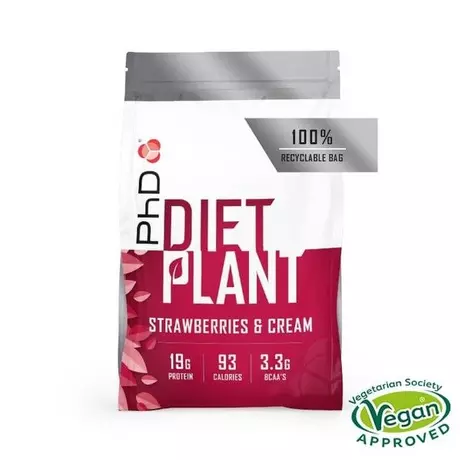 GladiatorFit  Diet Plant Protein 1kg PhD Nutrition | Fraise 
