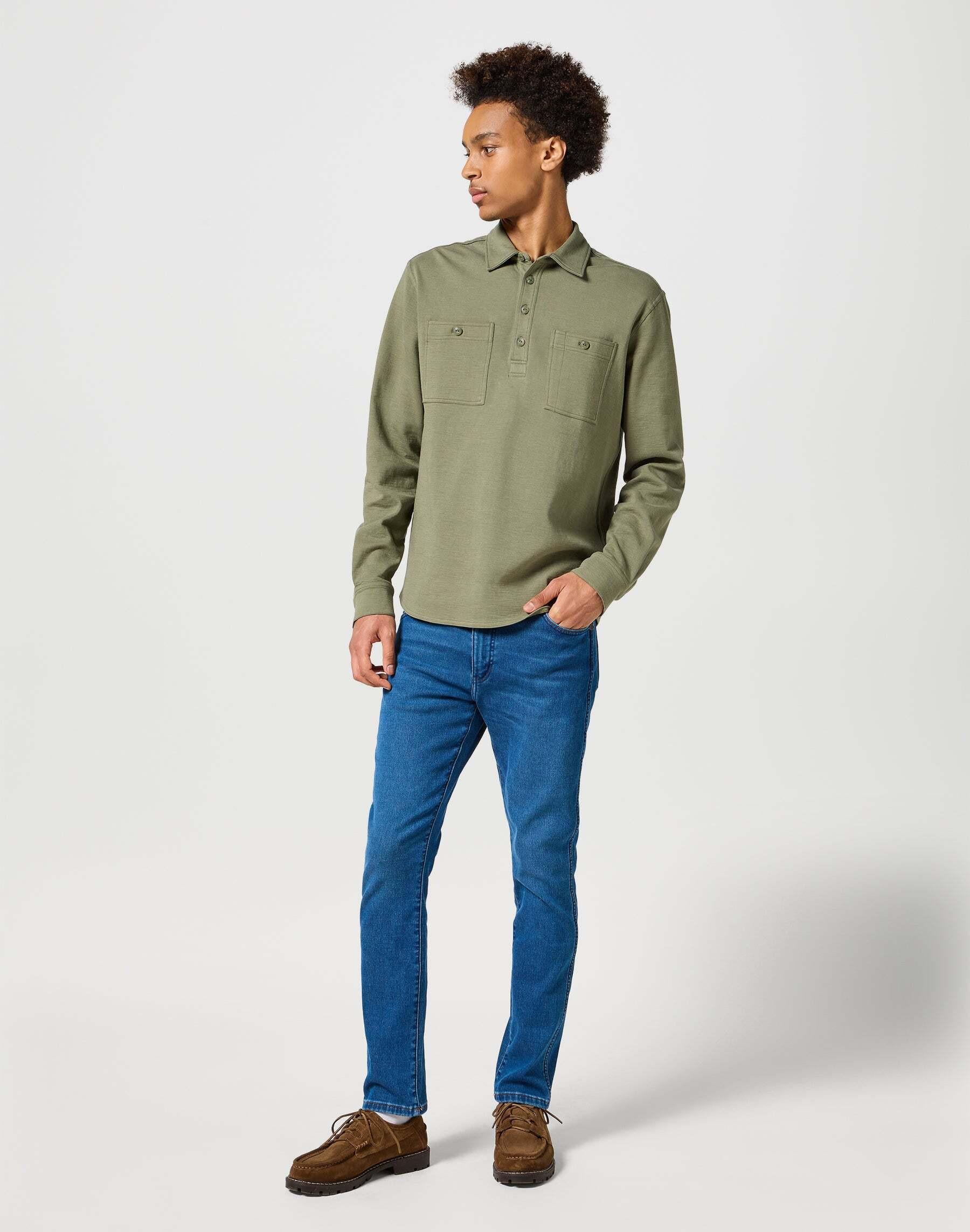 Wrangler  Polos à manches longues Longsleeves Utility Polo 