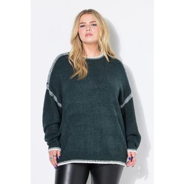 Pullover, oversized, Ziernähte