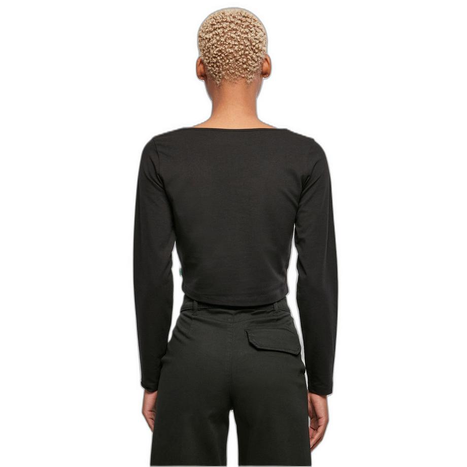 URBAN CLASSICS Langarm Crop T-Shirt  