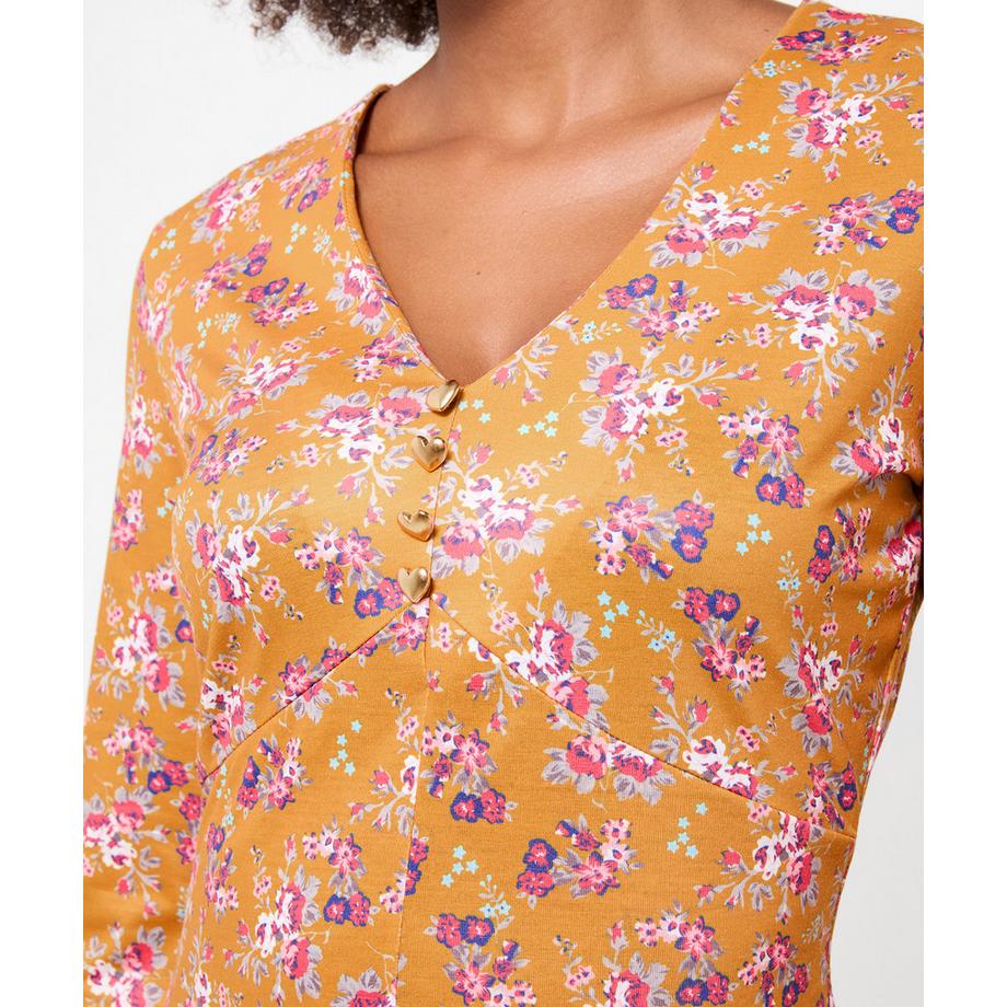 Joe Browns Anna Tunika mit V-Ausschnitt und Streublumen  