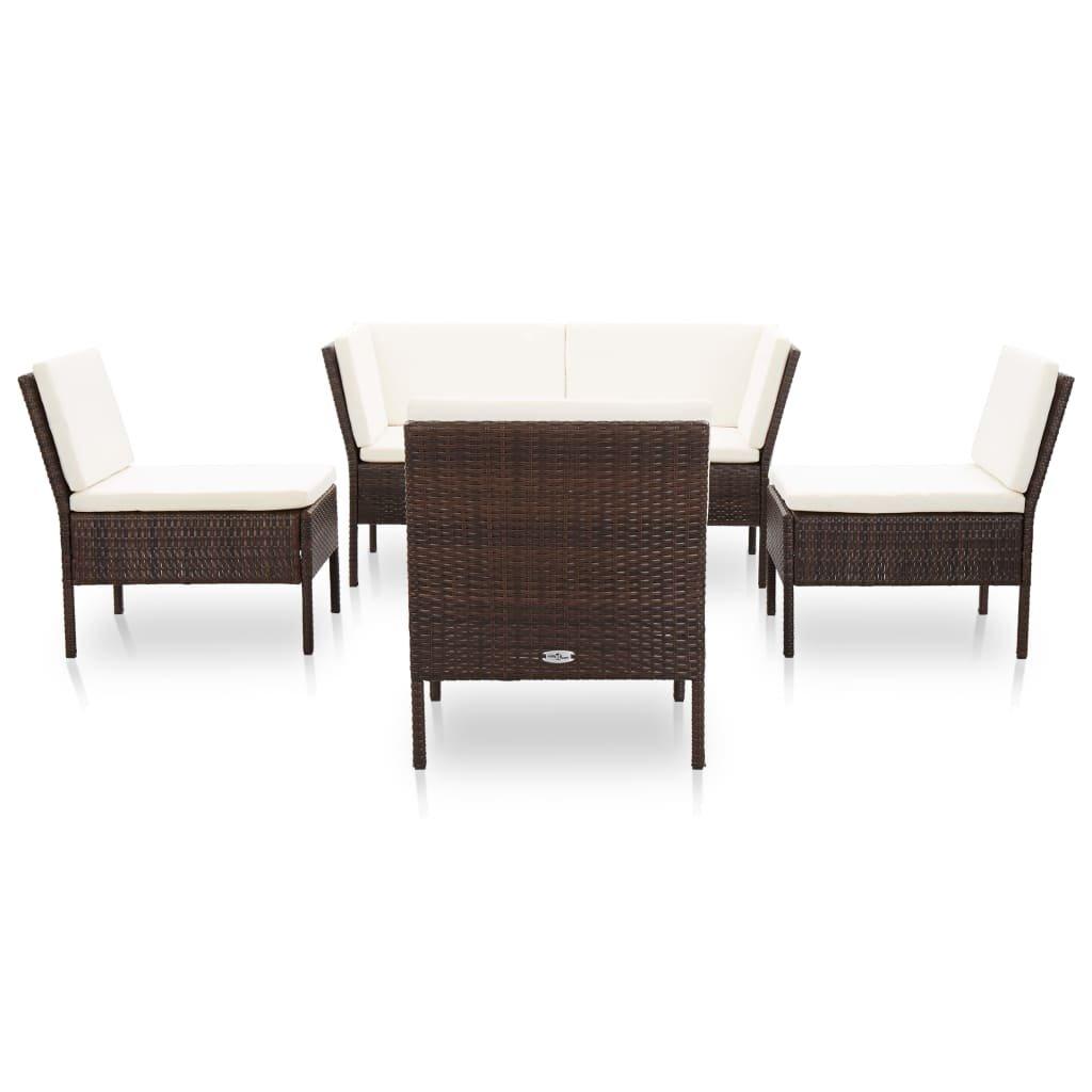 VidaXL Garten-lounge-set poly-rattan  