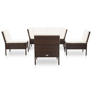 VidaXL set giardino Polirattan  