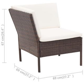 VidaXL Garten-lounge-set poly-rattan  