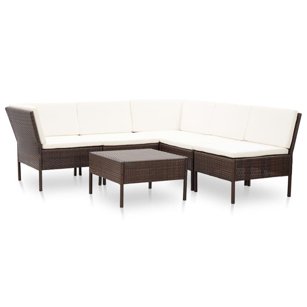 VidaXL Garten-lounge-set poly-rattan  