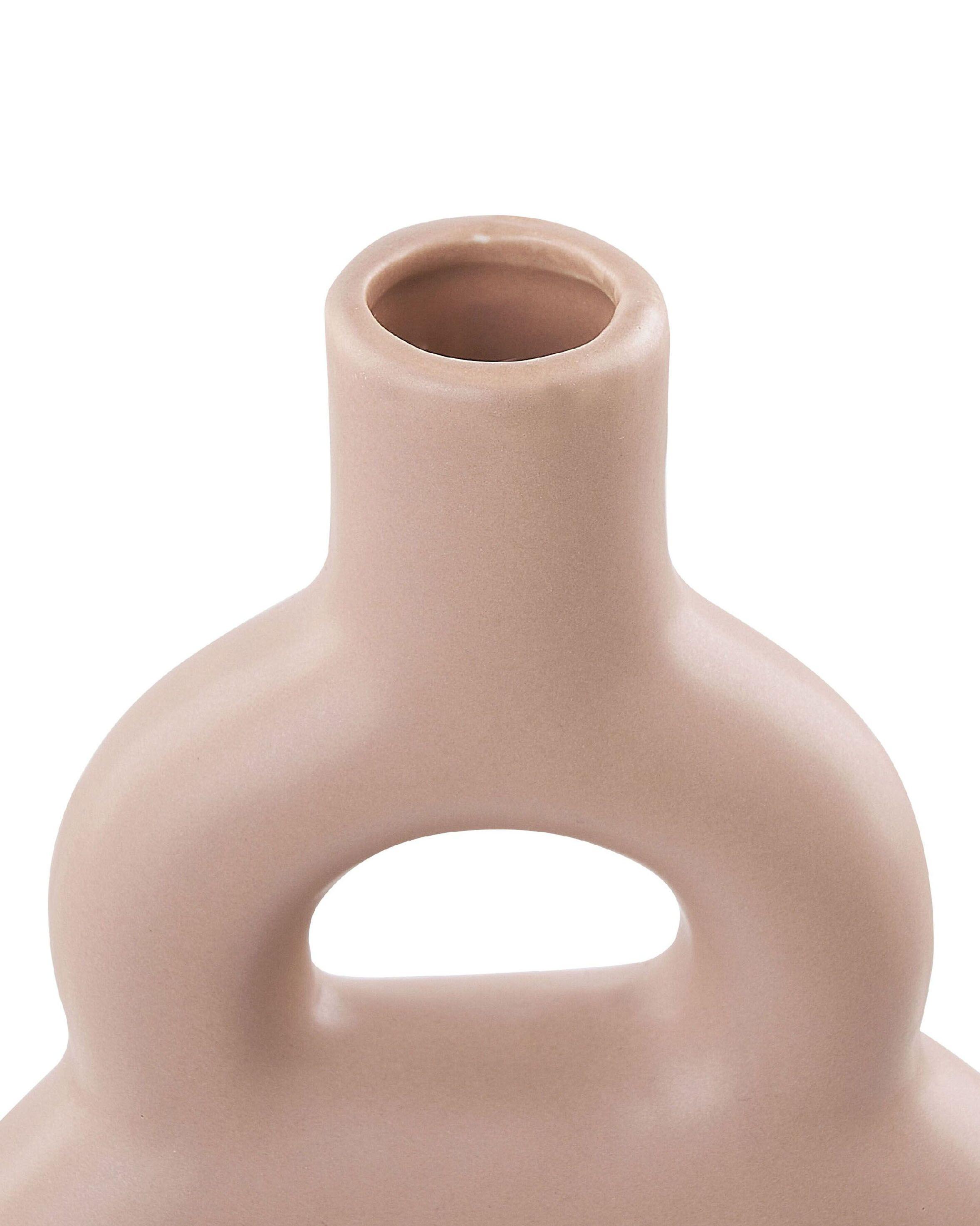 Beliani Vase à fleurs en Porcelaine Moderne KOZANI  