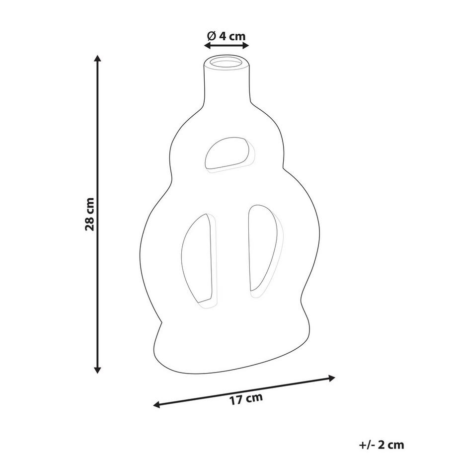 Beliani Vaso da fiori en Porcellana Moderno KOZANI  