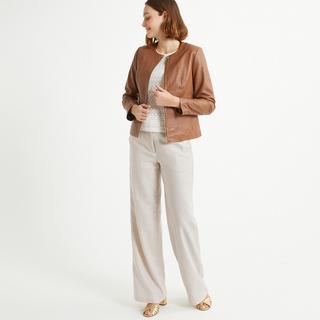 La Redoute Collections Blouson corto in pelle di pecora  