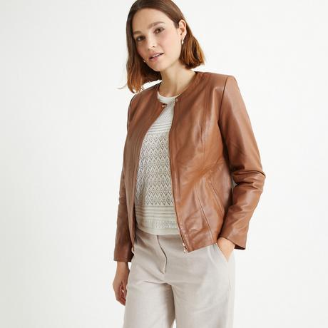 La Redoute Collections Blouson corto in pelle di pecora  