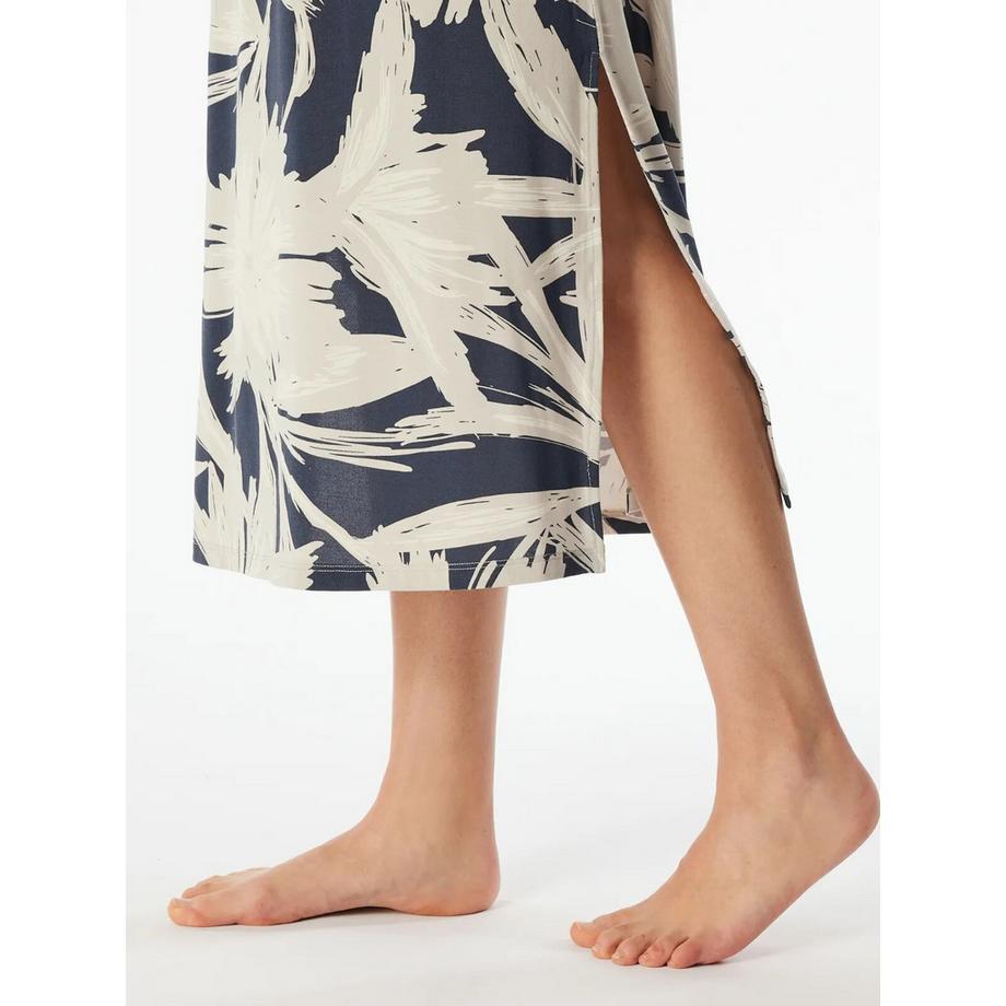 Schiesser Camicia da Notte Modale Floreale a Maniche Corte  