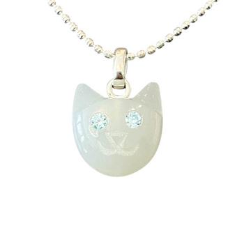 Halskette mit Anhänger "Bonita" mit weissem Mondstein