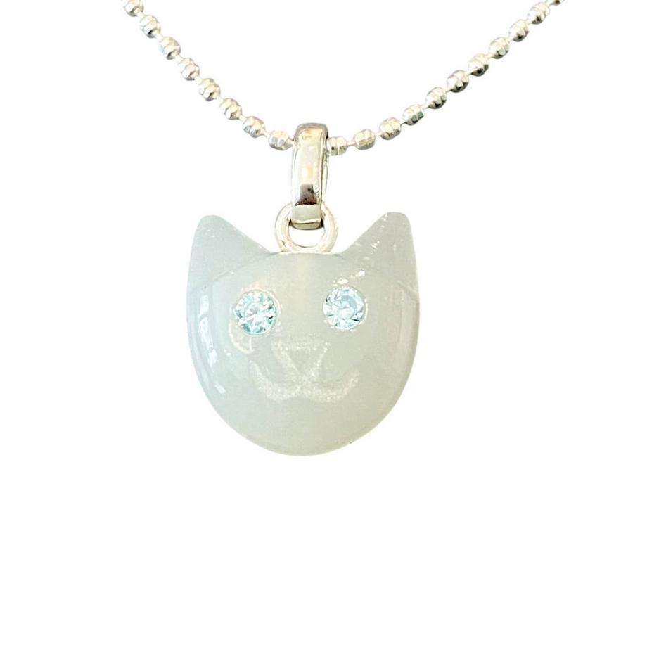 Collier avec pendentif "Bonita" avec pierre de lune blanche
