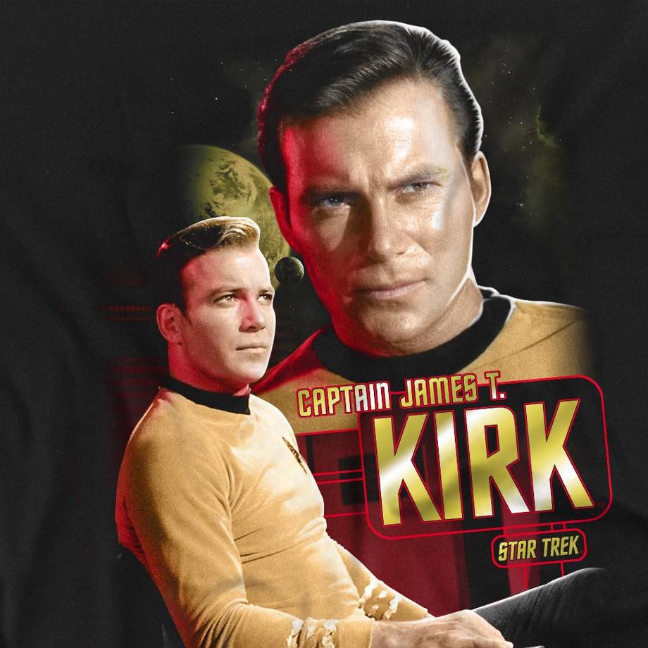 Star Trek Star Trek Captain James T. Kirk T-Shirt Maniche Lunghe  