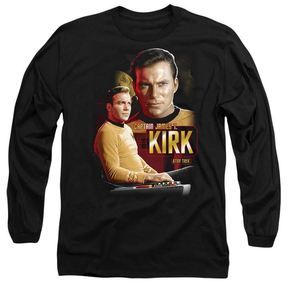 Star Trek Star Trek Captain James T. Kirk T-Shirt Maniche Lunghe  