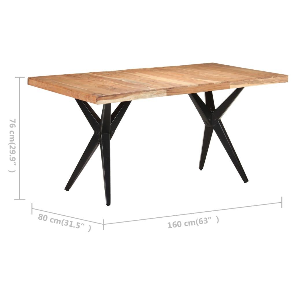 VidaXL Table de salle à manger bois  