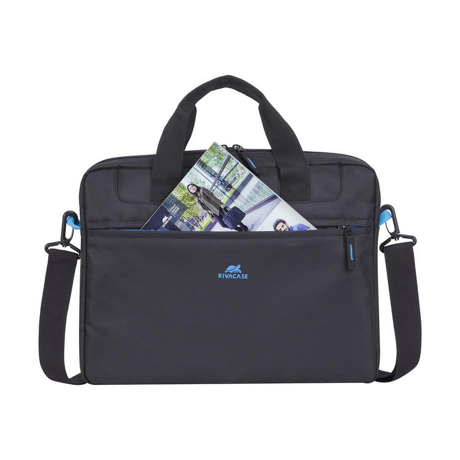 RIVACASE  Borsa per laptop da 14” a 2 scomparti con tracolla rimovibile 