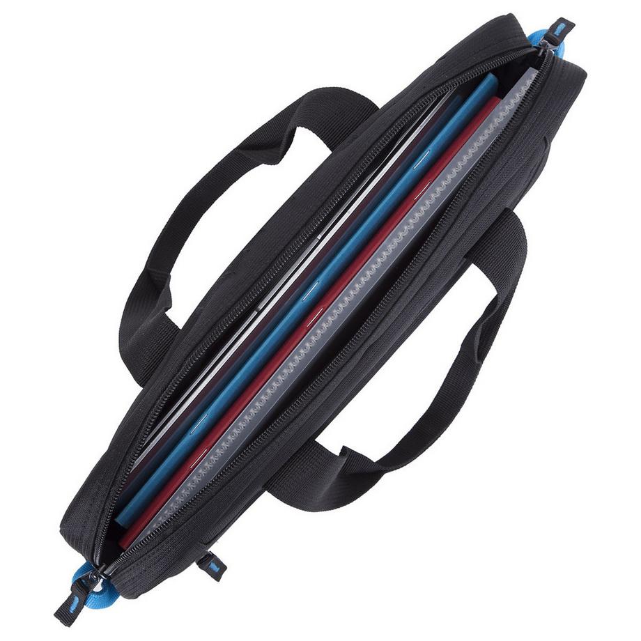 RIVACASE  Borsa per laptop da 14” a 2 scomparti con tracolla rimovibile 