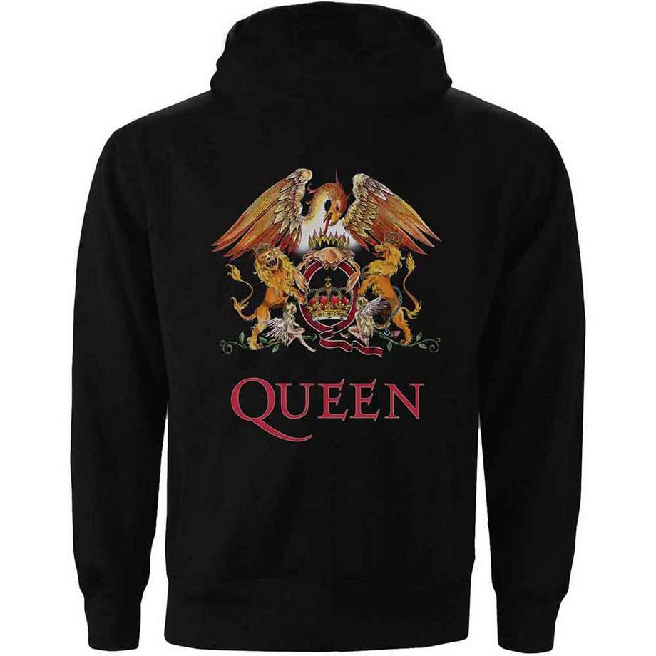 Queen Felpa Con Cappuccio Cerniera Manica Lunga  