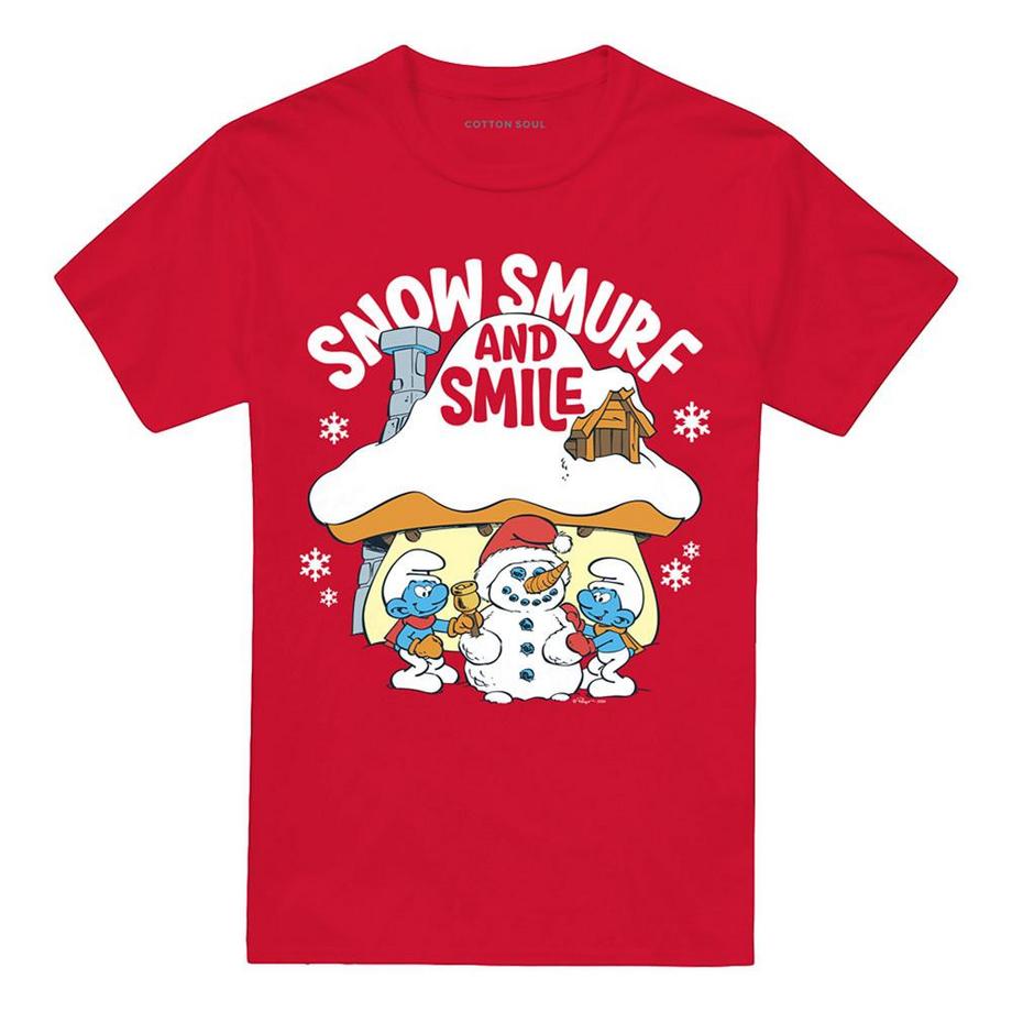 T-ShirtNoël Snow Smurf And Smile