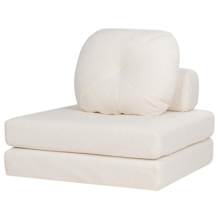 Beliani Schlafsofa aus Bouclé Modern OLDEN  