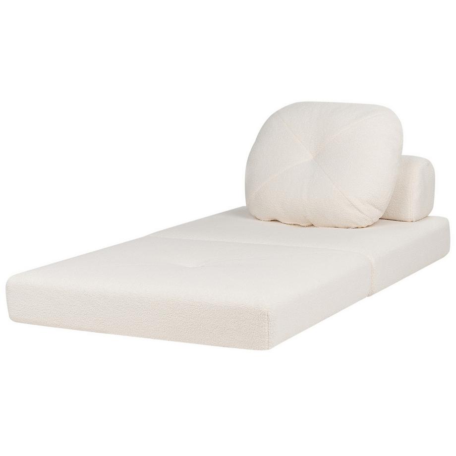 Beliani Schlafsofa aus Bouclé Modern OLDEN  