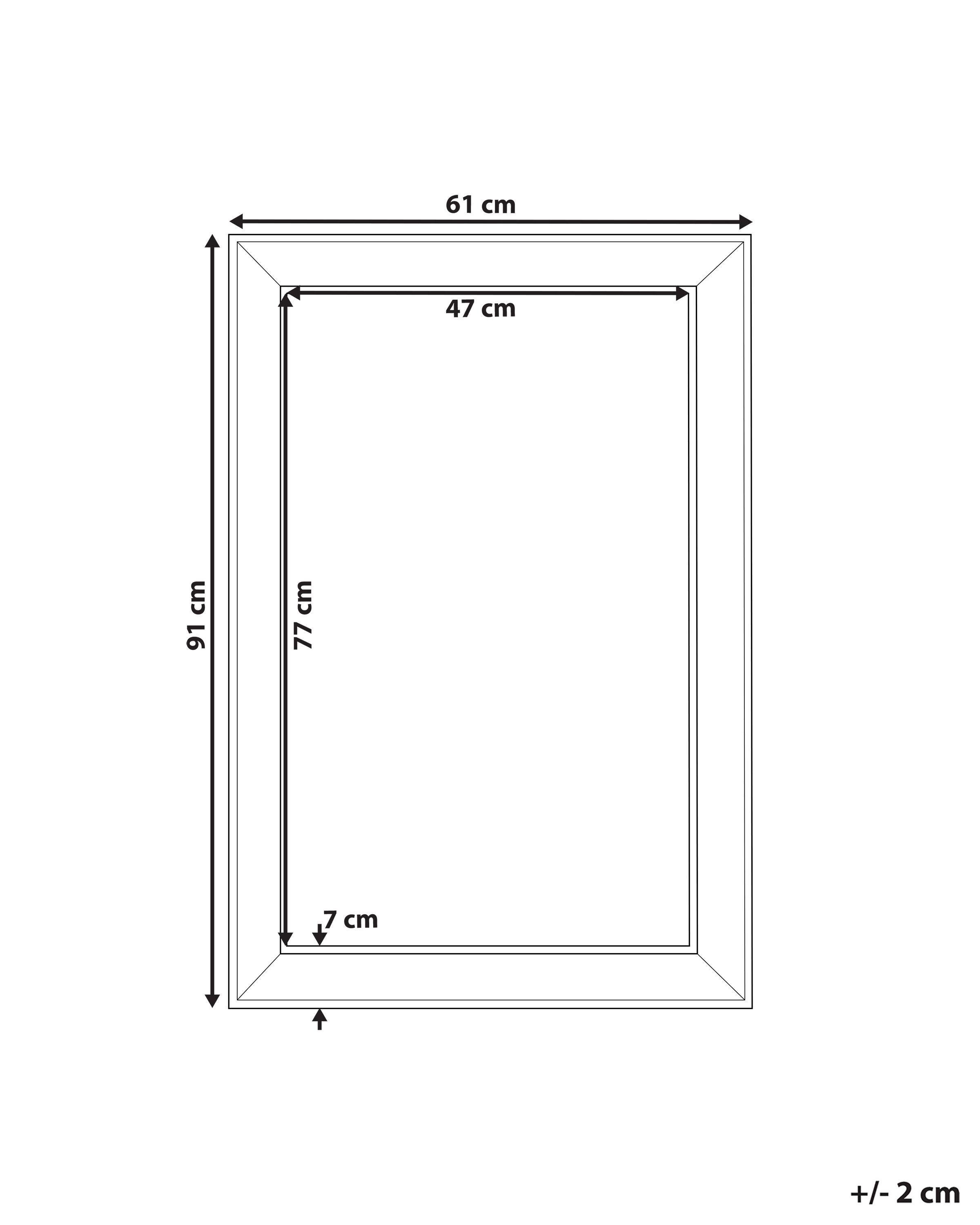 Beliani Miroir en Matière synthétique Traditionnel BUBRY  