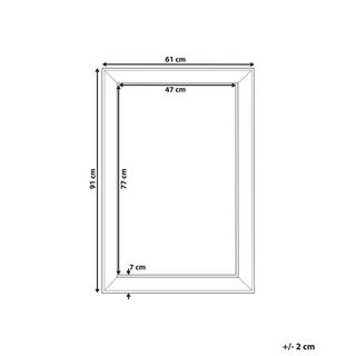 Beliani Miroir en Matière synthétique Traditionnel BUBRY  