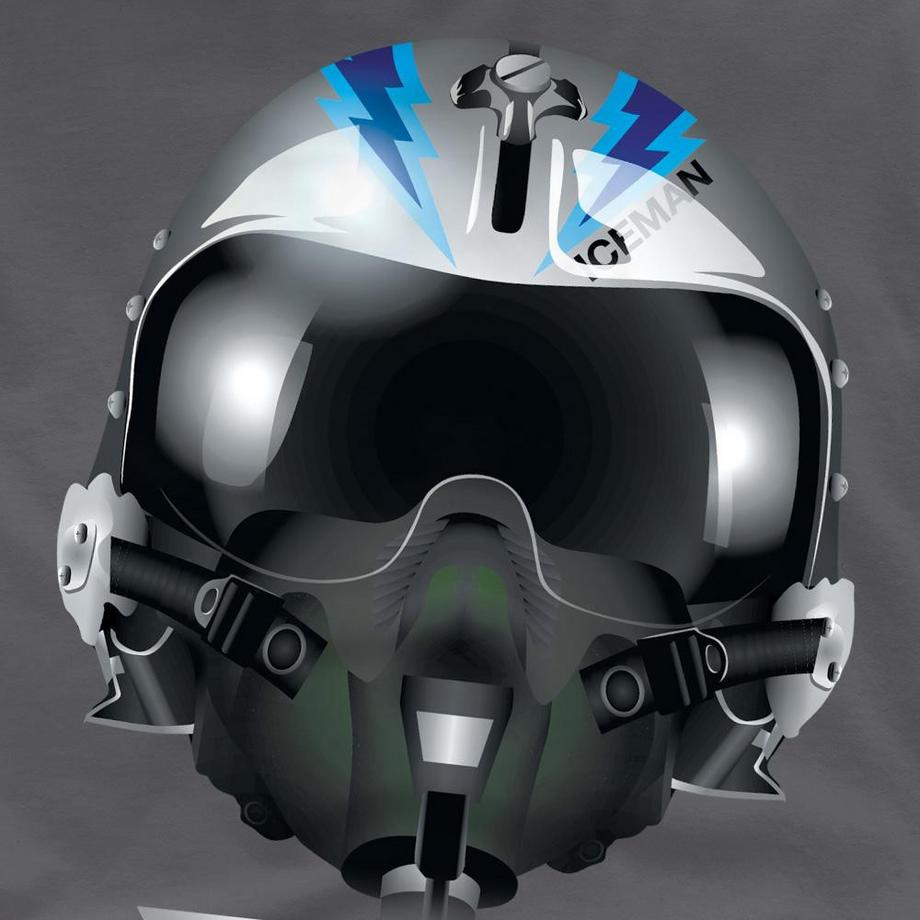 Top Gun Iceman T-Shirt Stampata  