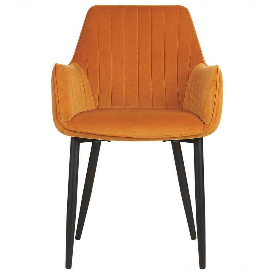 Beliani Set di 2 sedie da pranzo en Velluto  WELLSTON  