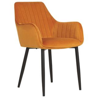 Beliani Esszimmerstuhl 2er Set aus Samtstoff Glamourös WELLSTON  