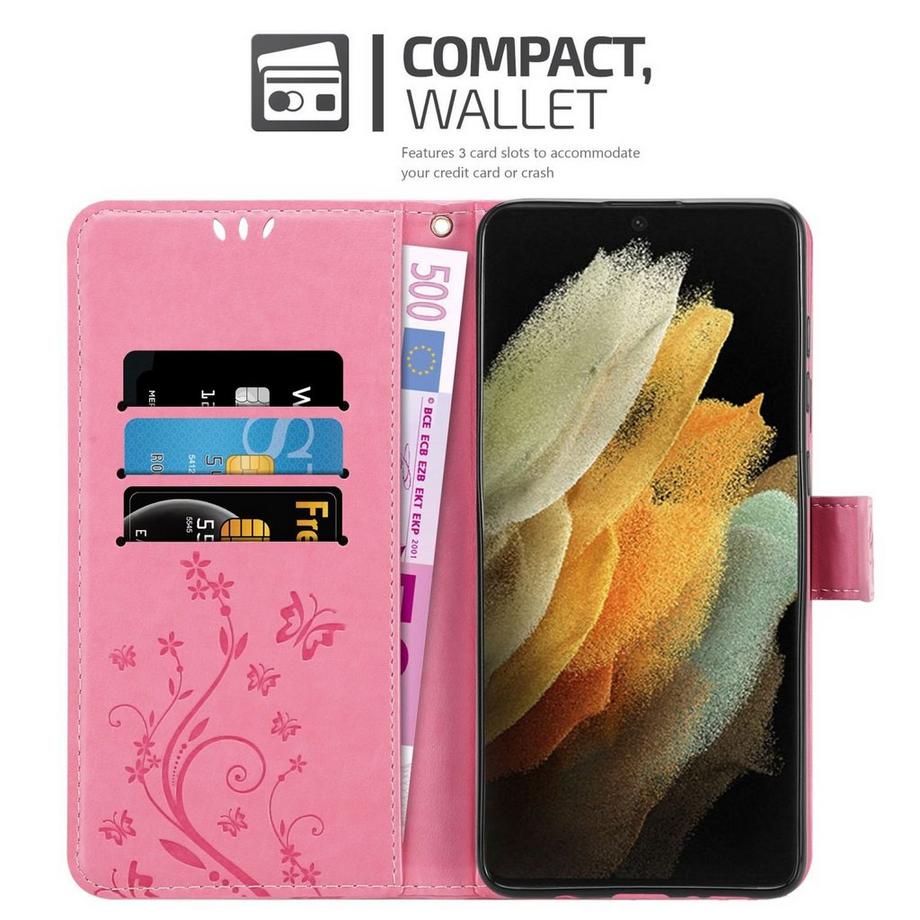 Cadorabo  Custodia per Samsung Galaxy S22 ULTRA cover fiori design 
