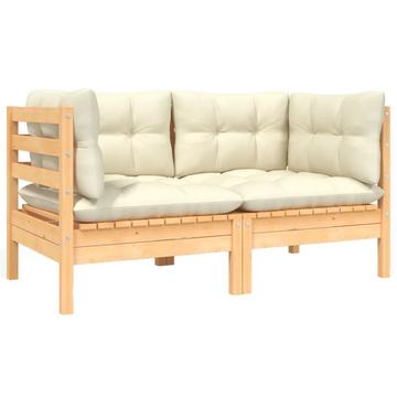 2-sitzer gartensofa kiefernholz