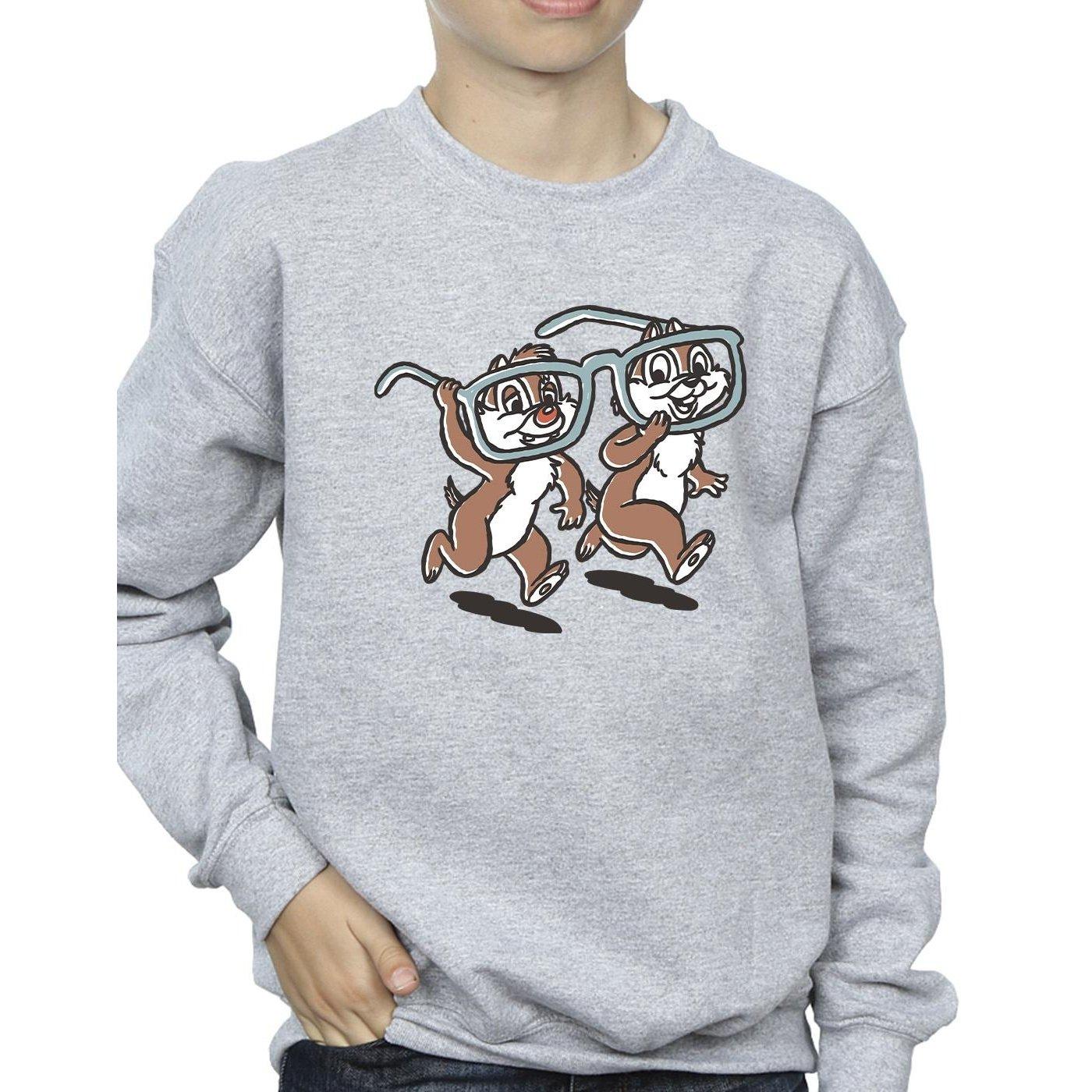 Disney  Chip 'n Dale Glasses Sweatshirt 