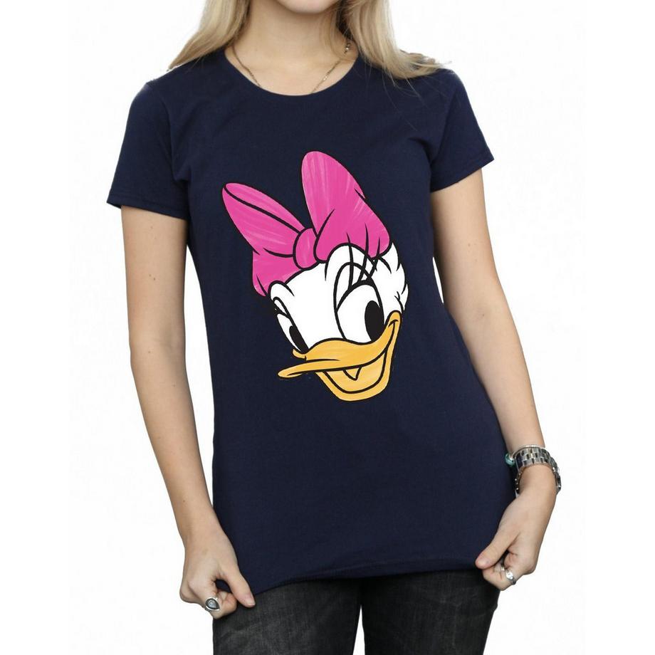 Disney Daisy Duck Face T-Shirt Grafica  