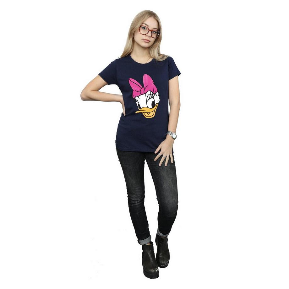 Disney Daisy Duck Face T-Shirt Grafica  